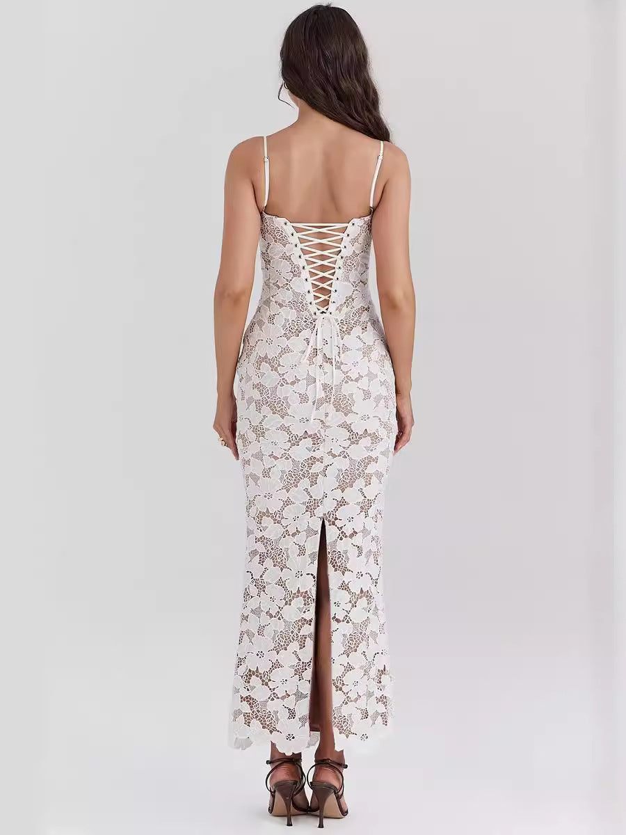 Maddie | Robe Longue en Dentelle