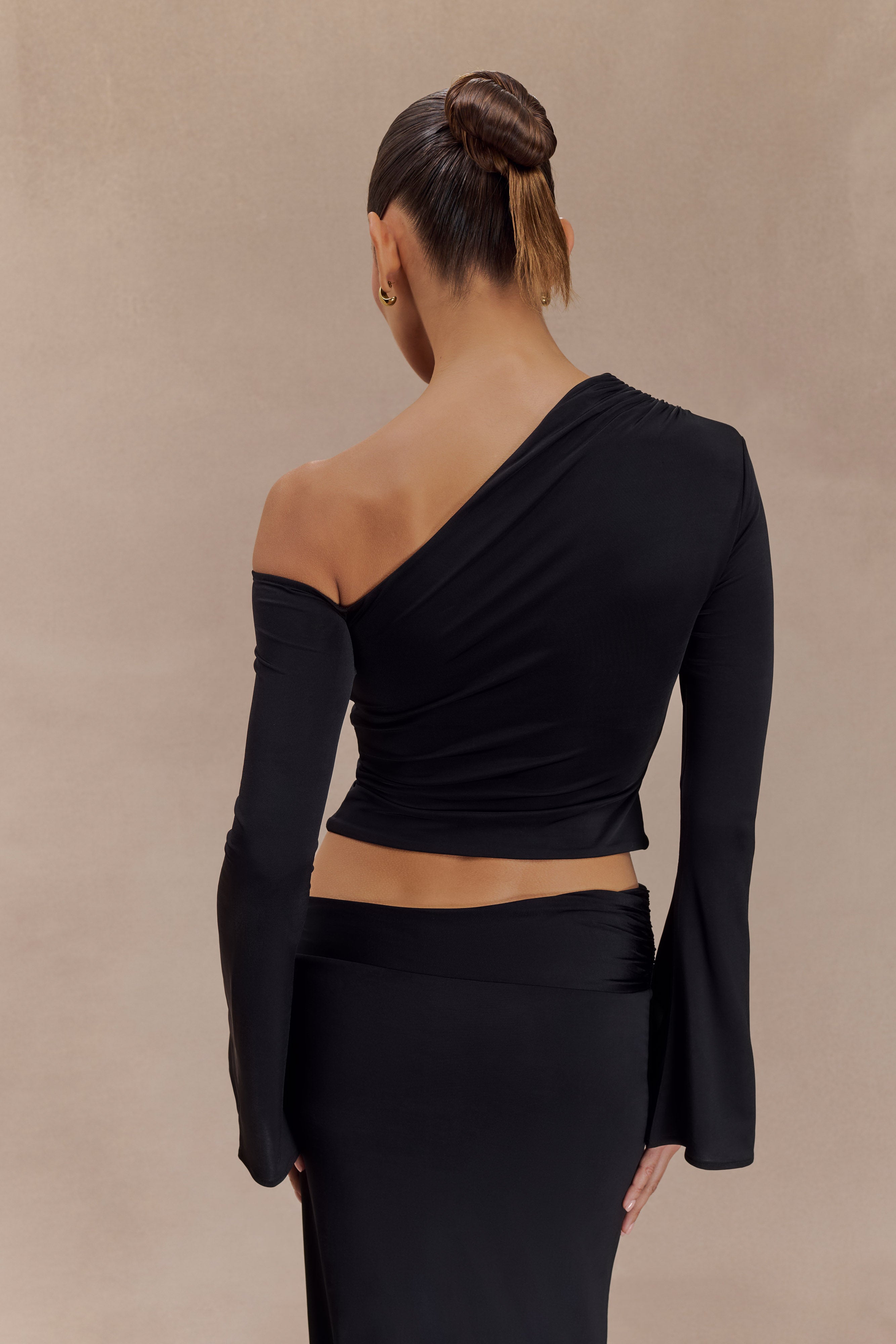 Wilma | Ensemble Jupe Longue Taille Haute et Top Manches Longues Évasées