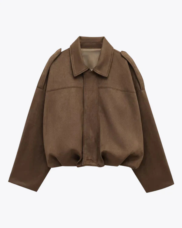 LUMIÈRE | BLOUSON BOMBER EN SUÉDINE