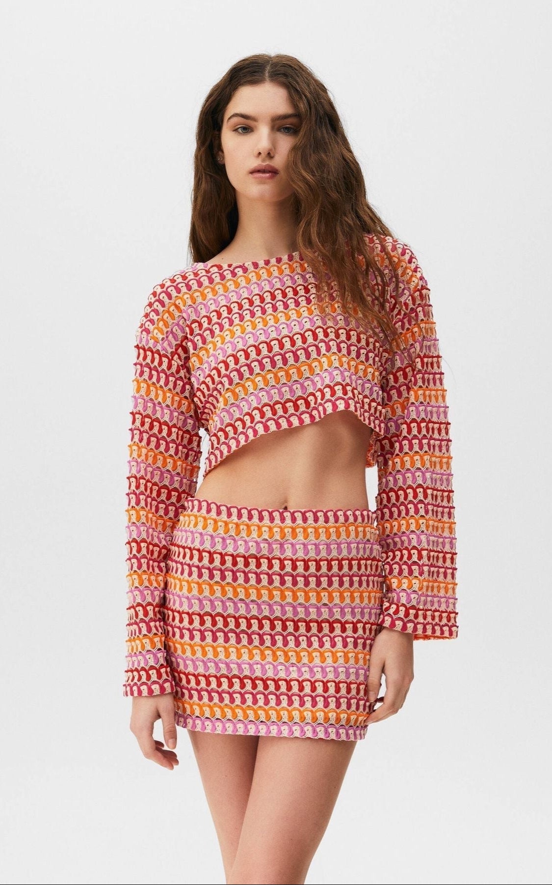 Via | Ensemble Crop à Manches Cloche