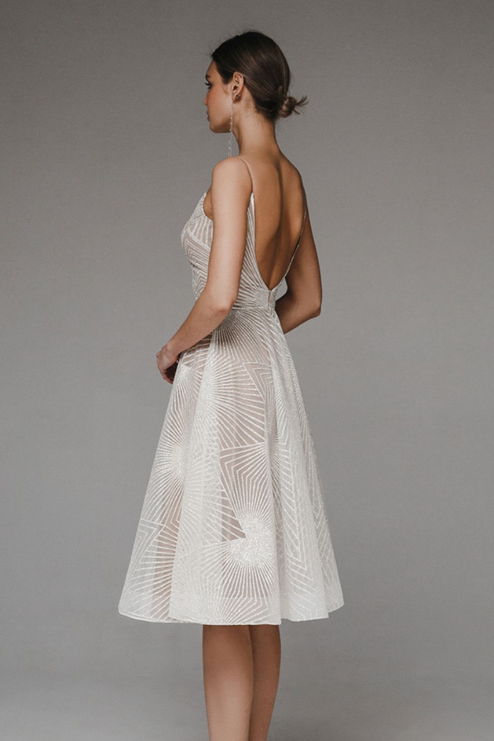 Elsa | Robe Brodée Dos en V