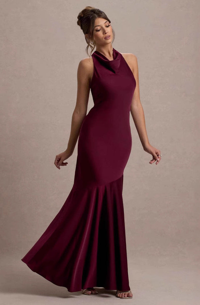 Elya | Robe Longue Évasée Dos Nu