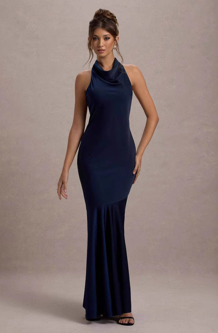 Elya | Robe Longue Évasée Dos Nu