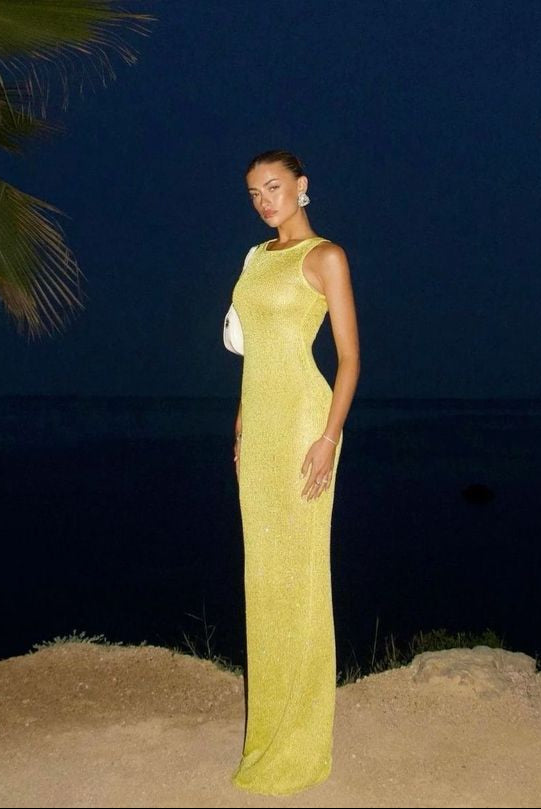 MAUDE | ROBE LONGUE SANS MANCHES