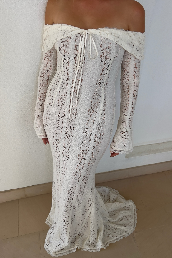 Clara | Robe Longue Épaules Dénudées