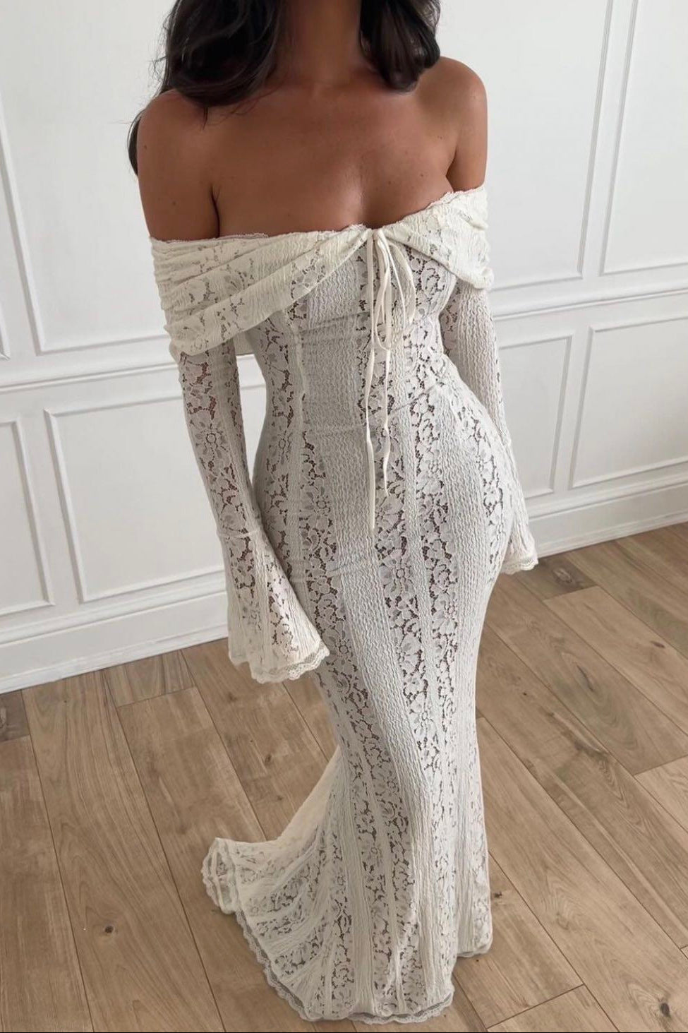 Clara | Robe Longue Épaules Dénudées