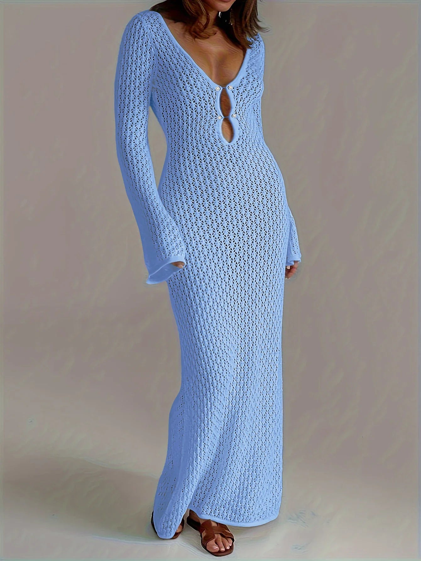 Lyra | Robe Longue Crochet Bohème