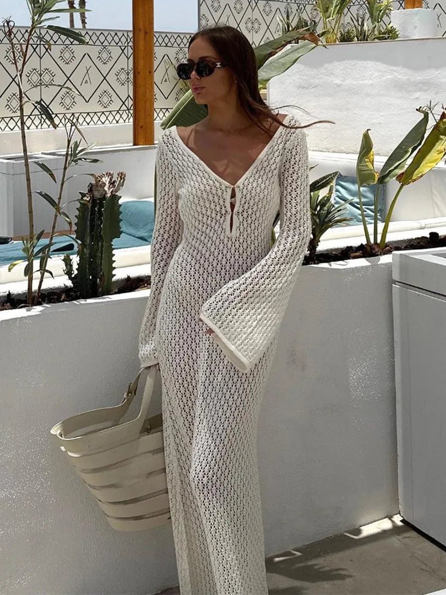 Lyra | Robe Longue Crochet Bohème