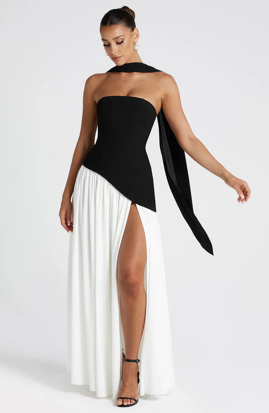 Micah | Robe Longue Fendue Élégante