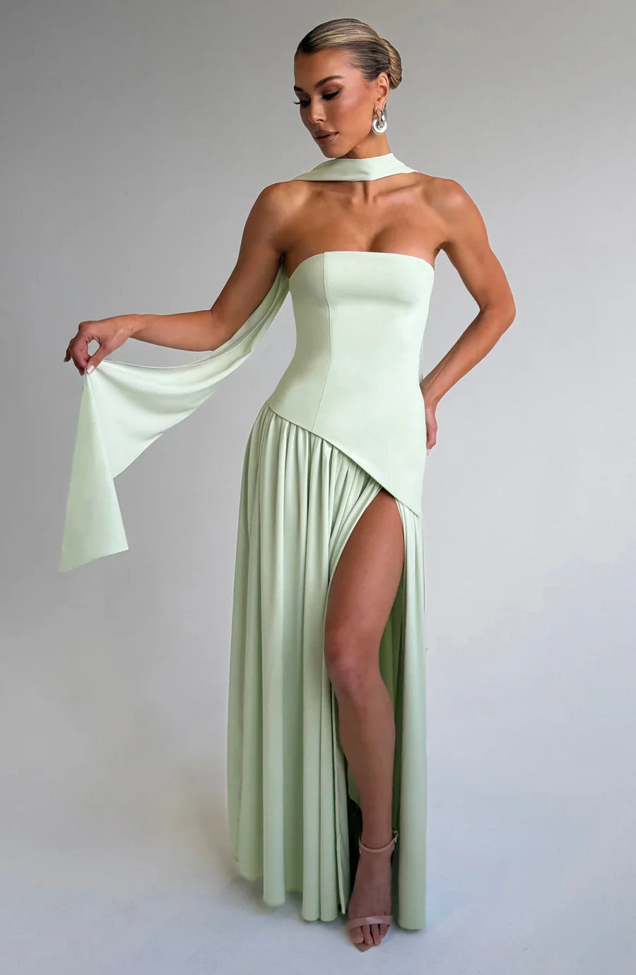 Micah | Robe Longue Fendue Élégante