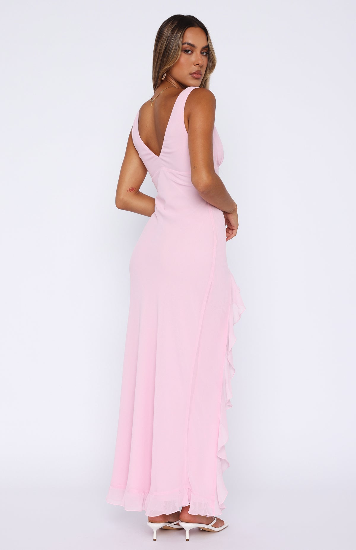 Olyne | Robe Longue à Col en V