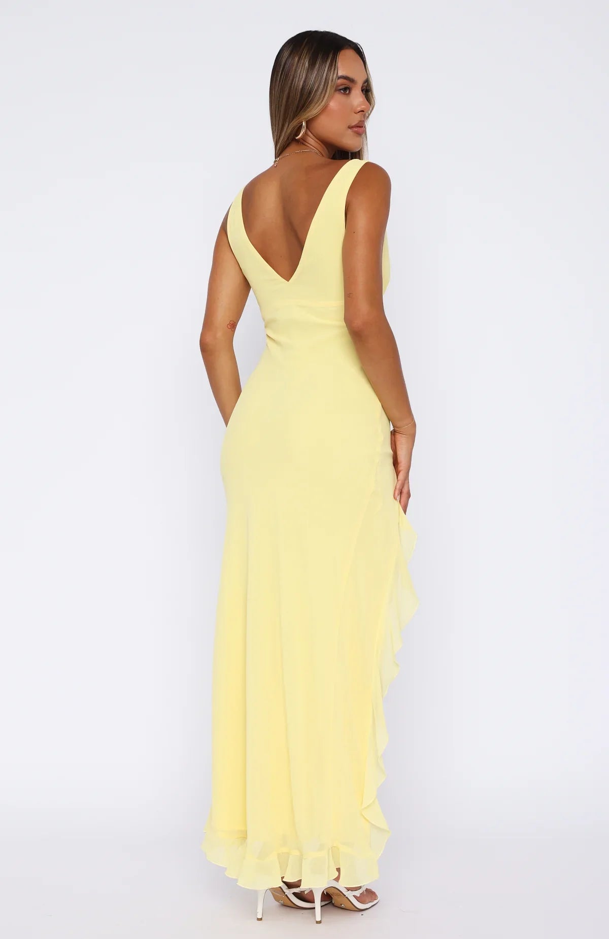 Olyne | Robe Longue à Col en V