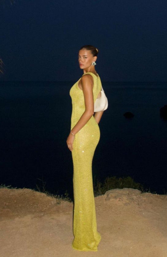 MAUDE | ROBE LONGUE SANS MANCHES