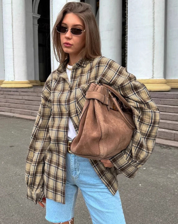 Molly | Chemise Oversize à Carreaux