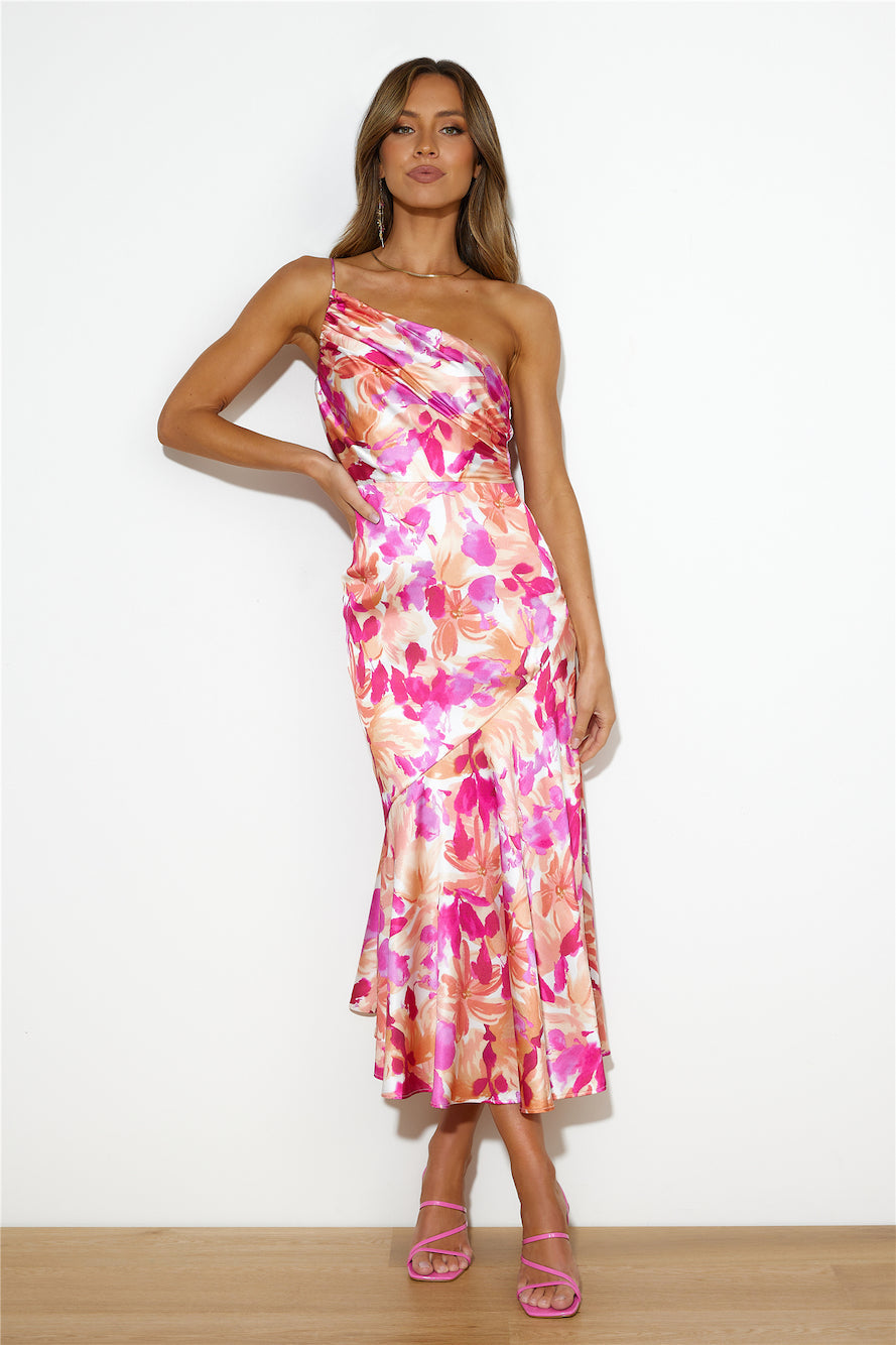 Aeris | Robe Longue Asymétrique Fleurie