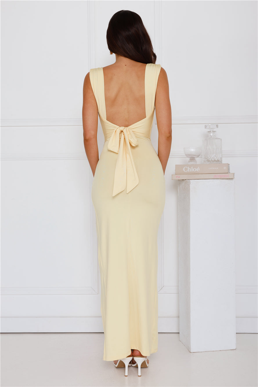 Yuna | Robe Longue Dos Nu Fendue