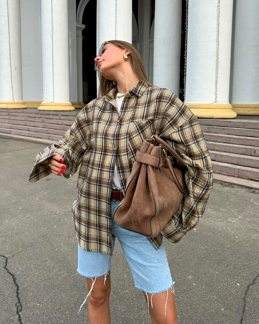 Molly | Chemise Oversize à Carreaux