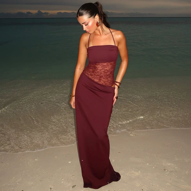 Rina | Robe Longue en Dentelle