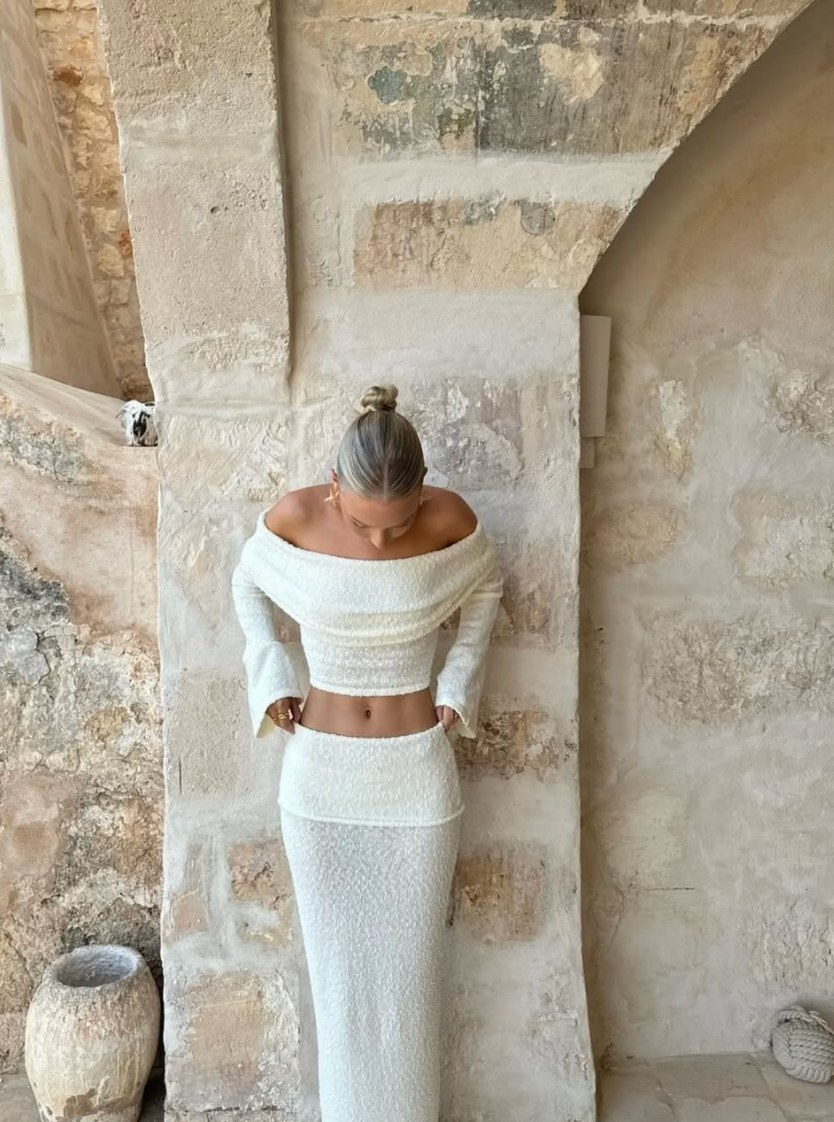 Elina | Ensemble Jupe Taille Haute