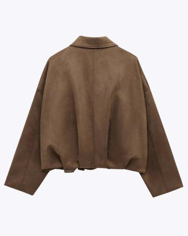 LUMIÈRE | BLOUSON BOMBER EN SUÉDINE