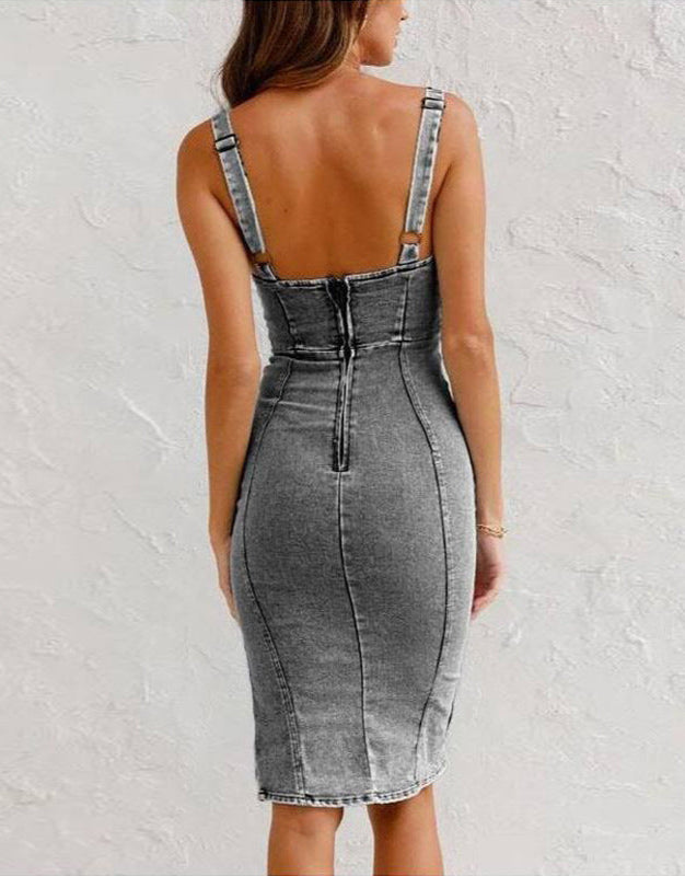 AMANDINE | ROBE EN JEAN CHIC
