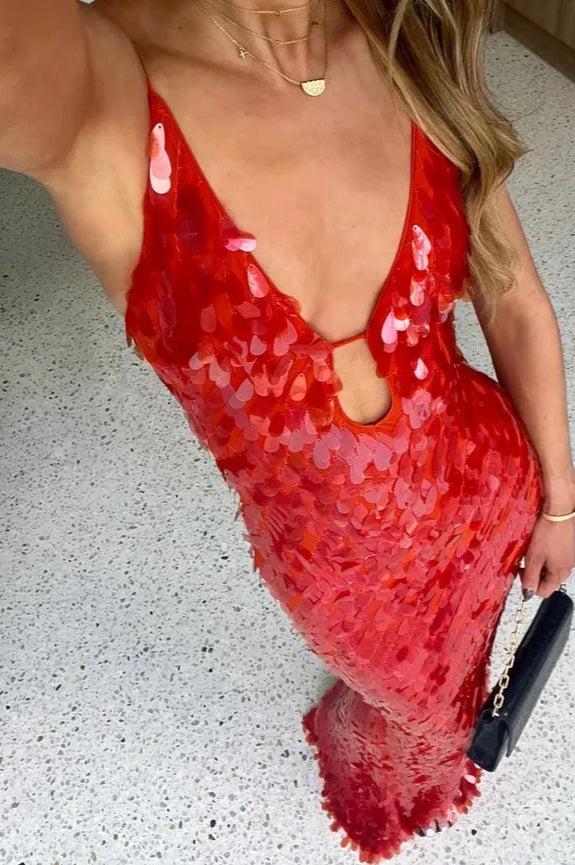 Isla | Robe à Paillettes Dos Nu