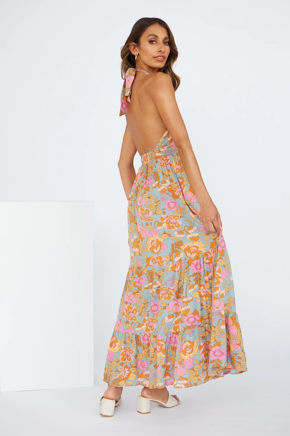 Silene | Robe Longue Fendue Dos Nu