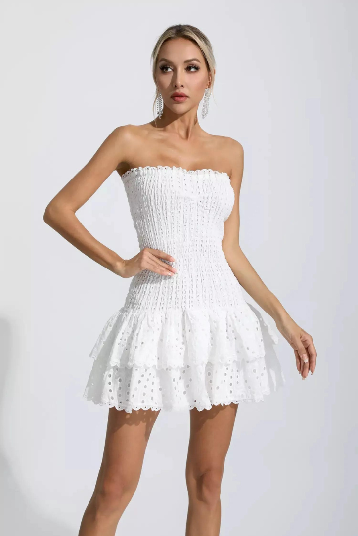 ESTHER | ROBE MINI À VOLANTS