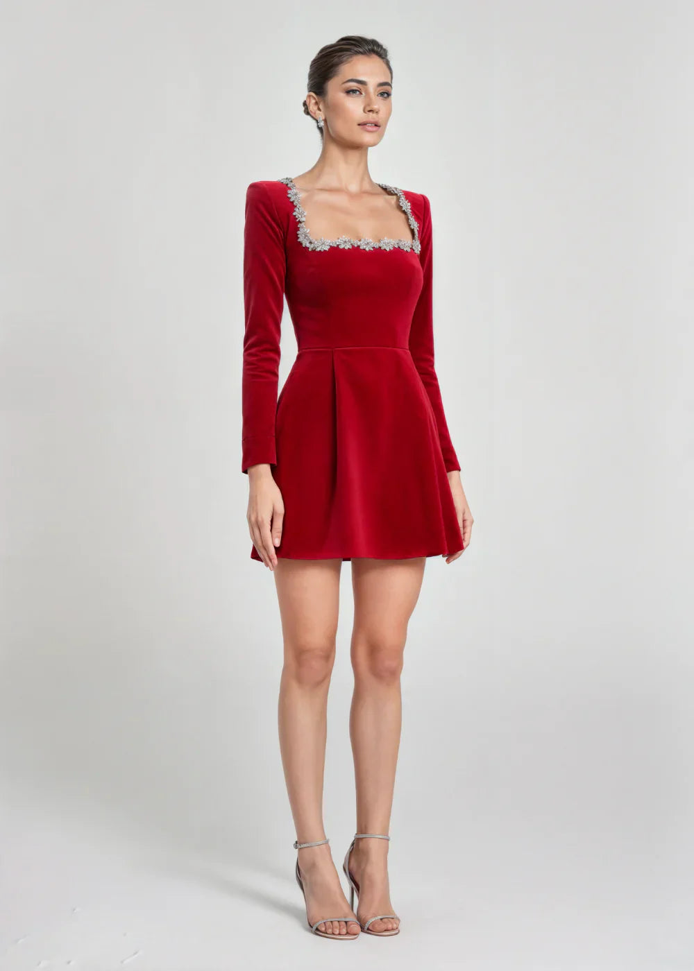 Vera | Robe Courte à Col Carré