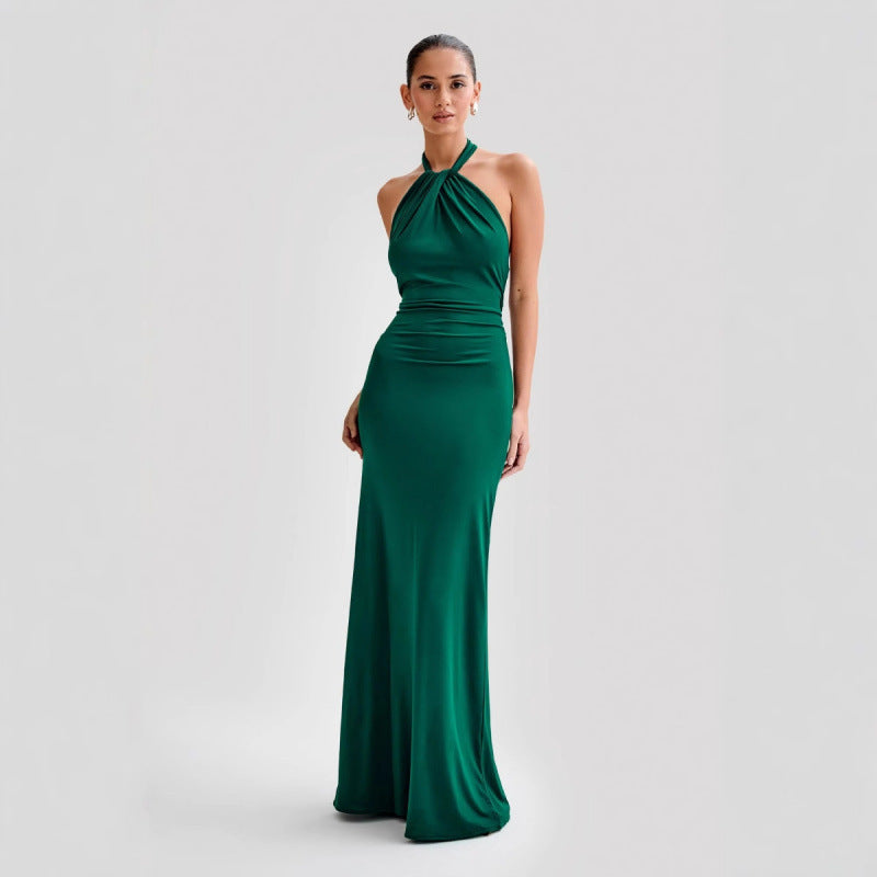 Faera | Robe Longue Dos Nu Drapée