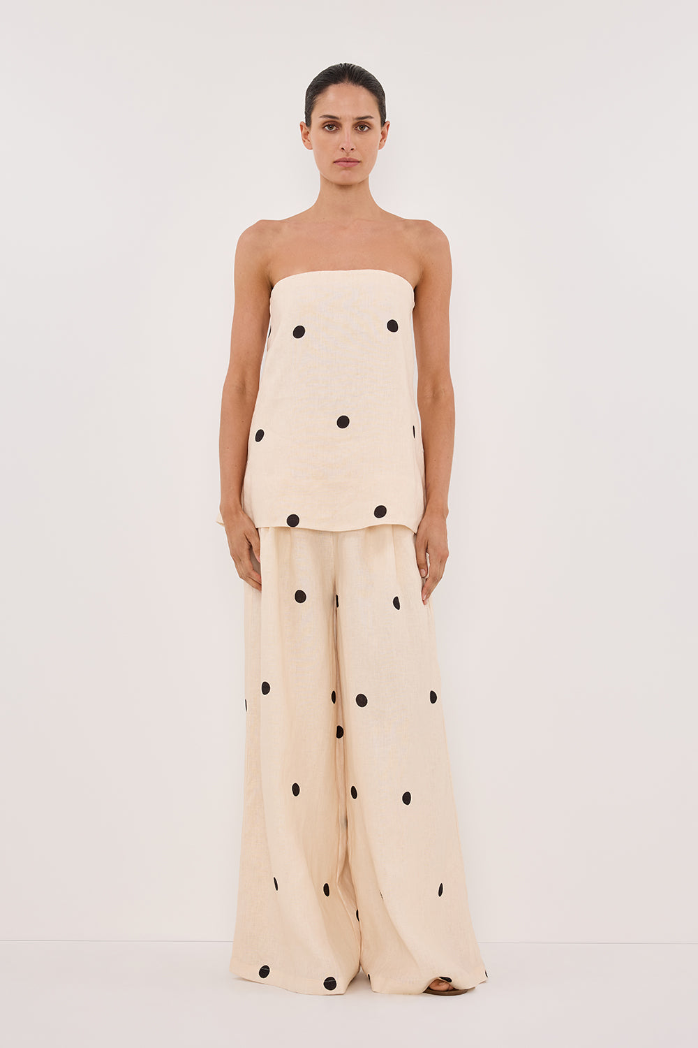 Leane | Ensemble Haut Bustier et Pantalon Large