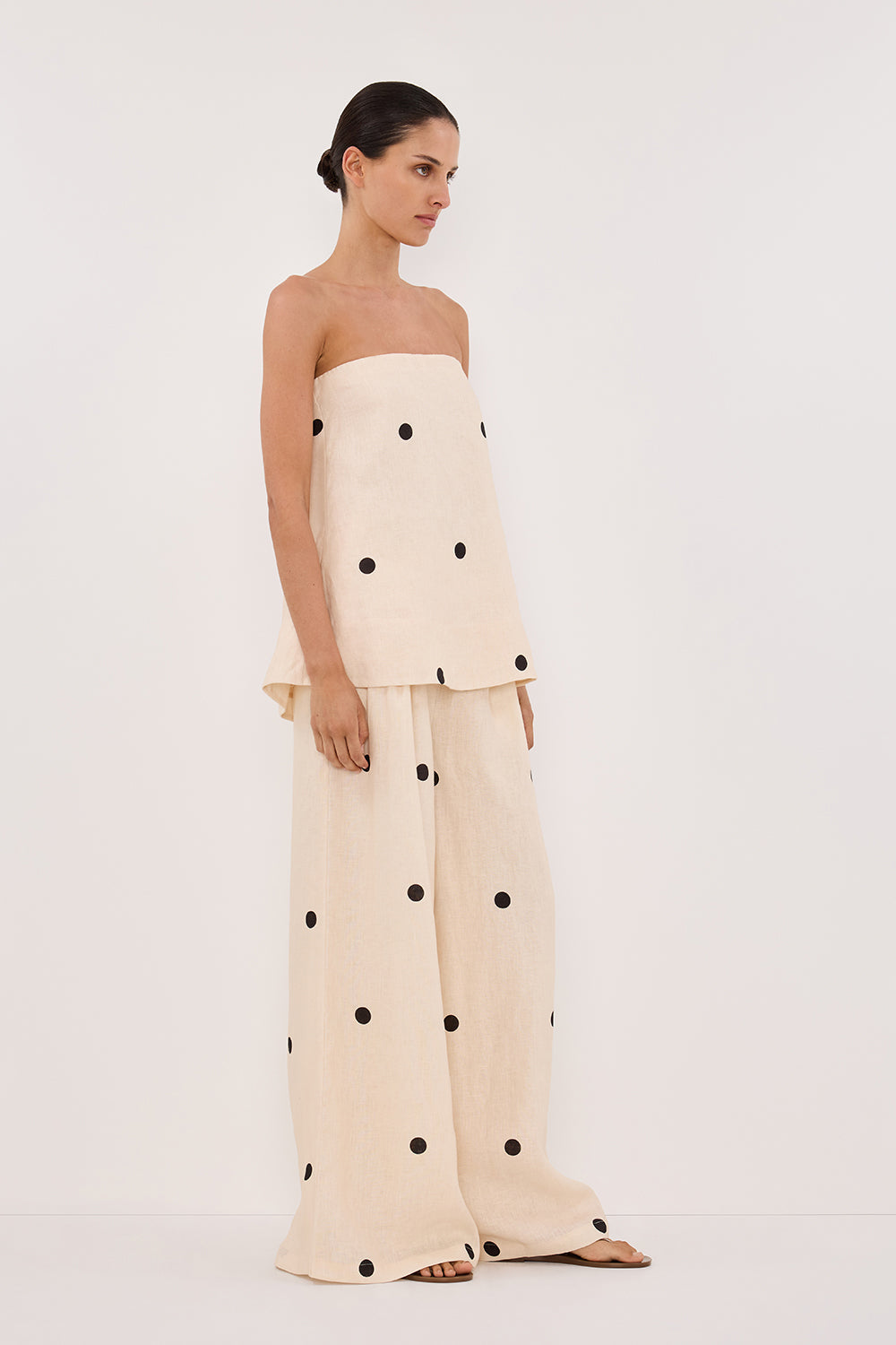 Leane | Ensemble Haut Bustier et Pantalon Large