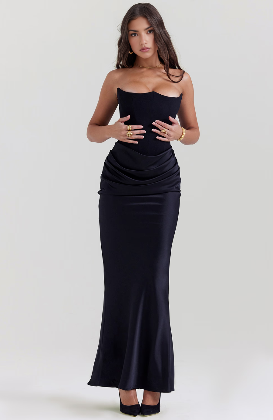 LAURE | ROBE LONGUE À BRETELLES