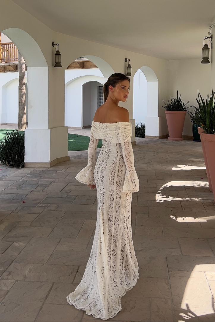 Clara | Robe Longue Épaules Dénudées