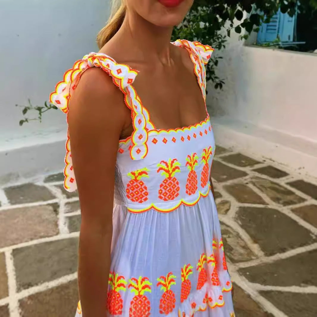 Shaira | Robe Longue Brodée Bohème