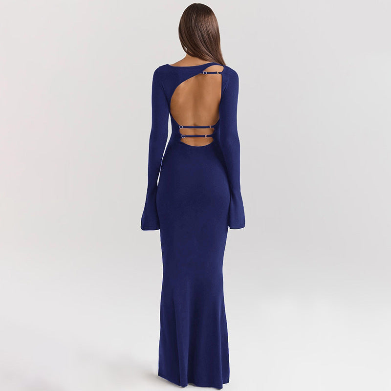 Sasha | Robe Longue Dos Dénudé Ajustée