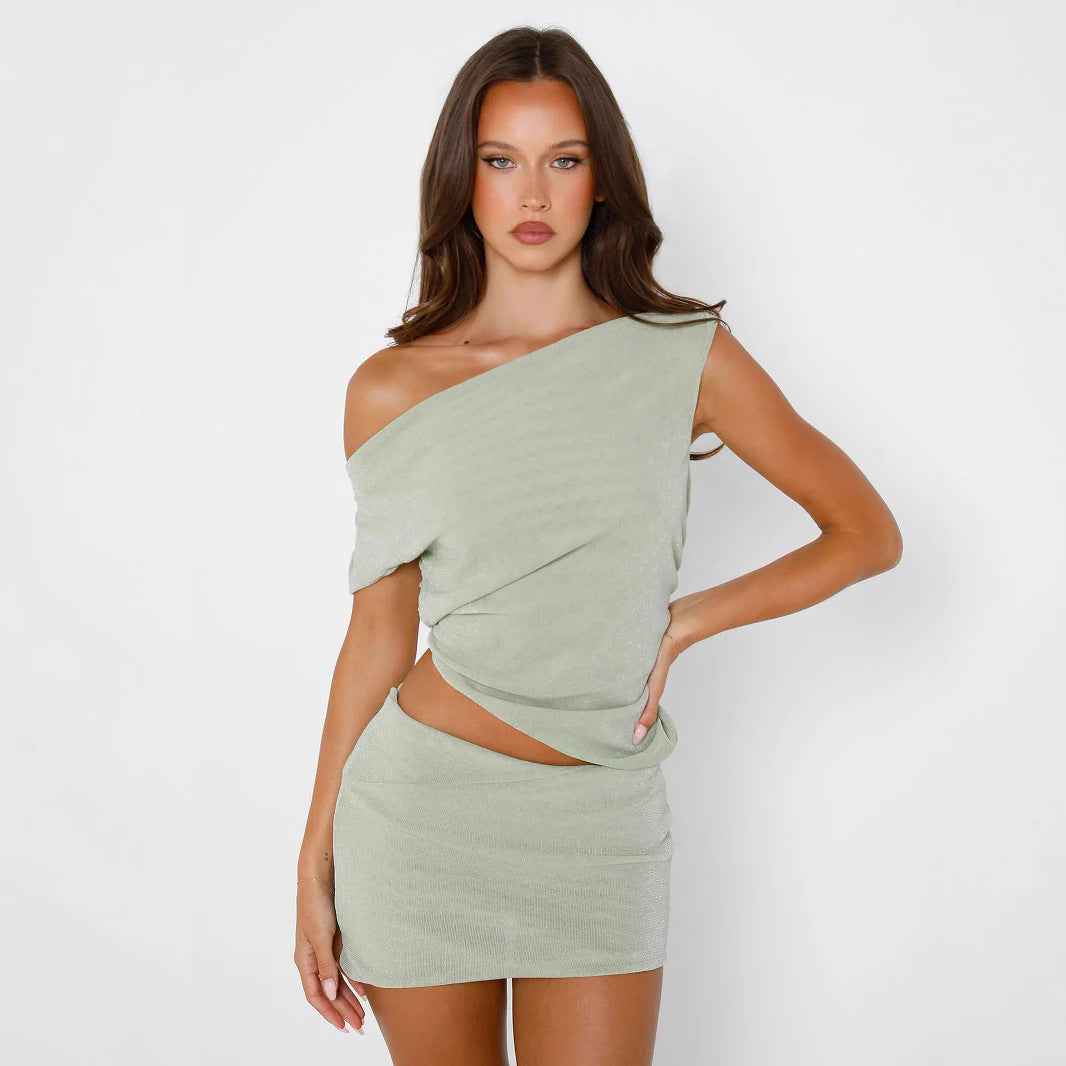 Kaly| Ensemble Deux Pièces Asymétrique