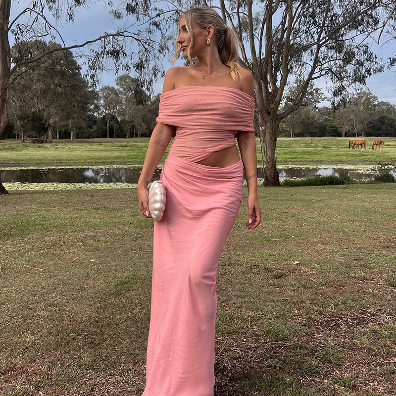 Bella | Robe Longue en Dentelle Asymétrique