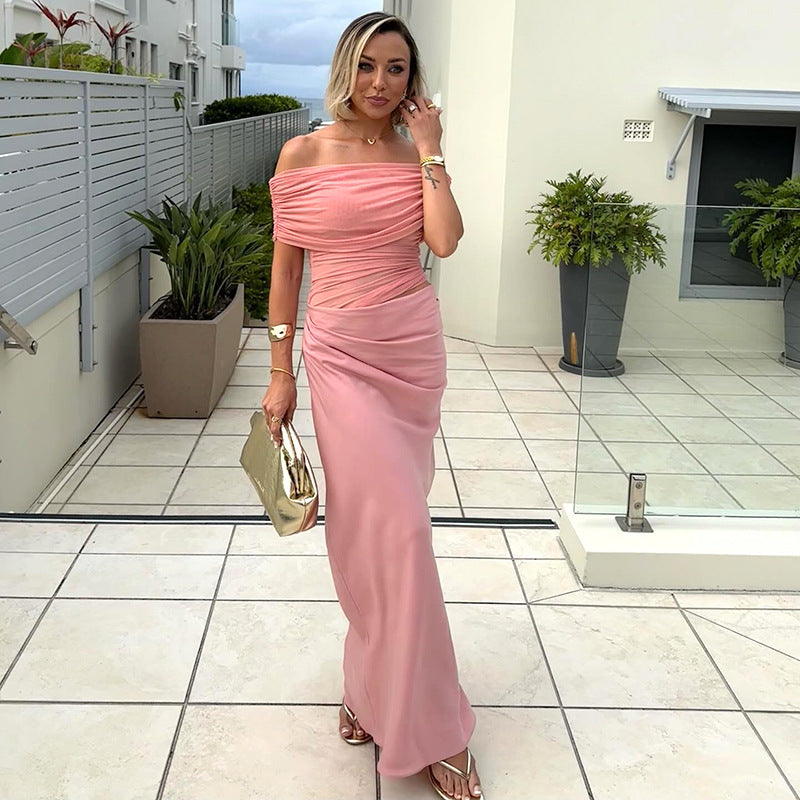 Bella | Robe Longue en Dentelle Asymétrique