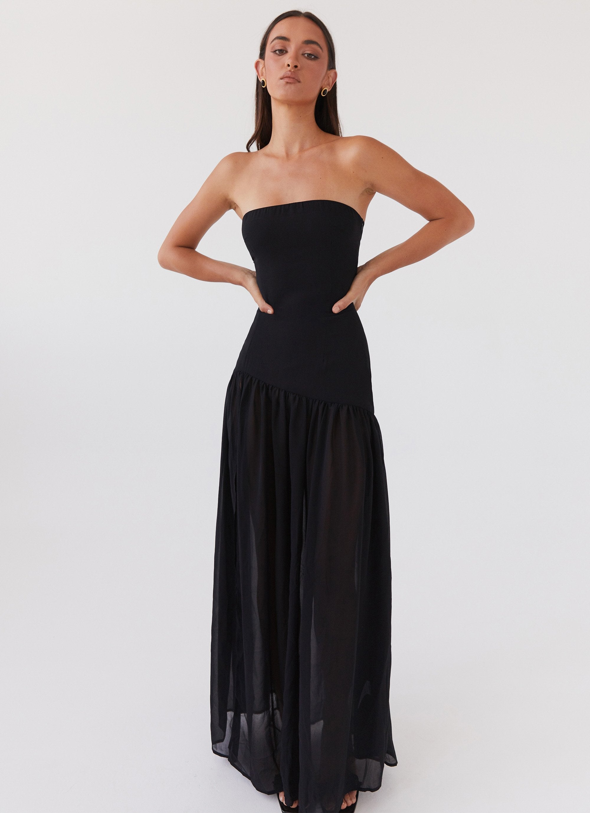 Selia | Robe Longue Bustier Fluide