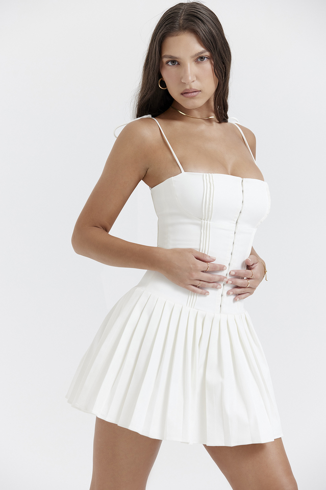 Alba | Robe Corset Plissée