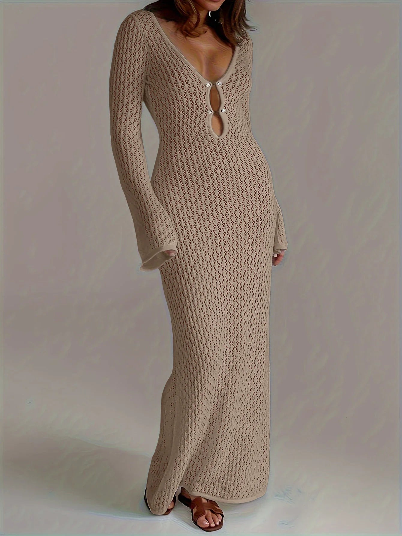 Lyra | Robe Longue Crochet Bohème