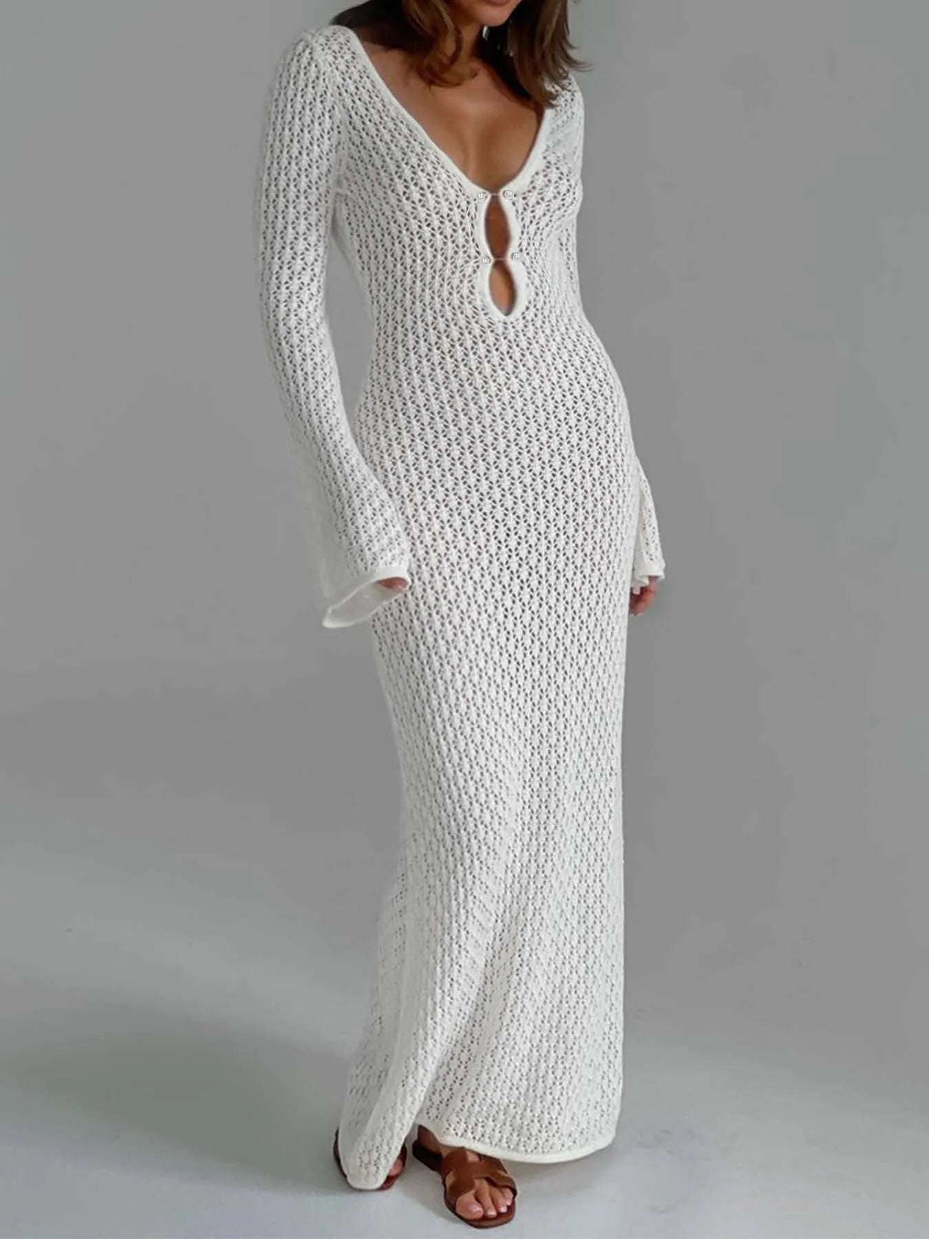 Lyra | Robe Longue Crochet Bohème