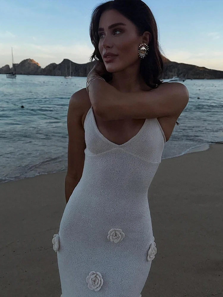 Ilona | Robe Longue Dos Nu à Fines Bretelles