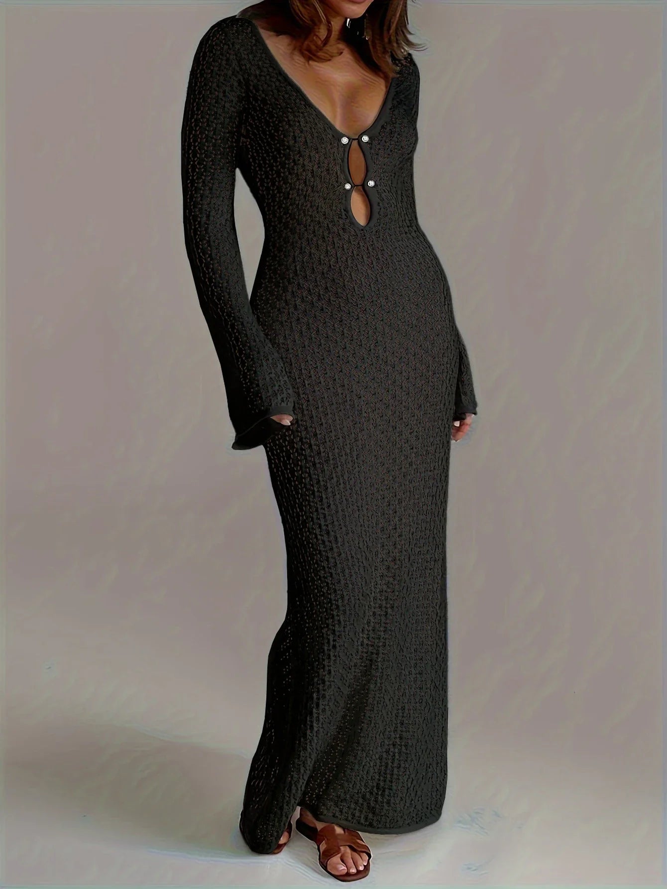 Lyra | Robe Longue Crochet Bohème