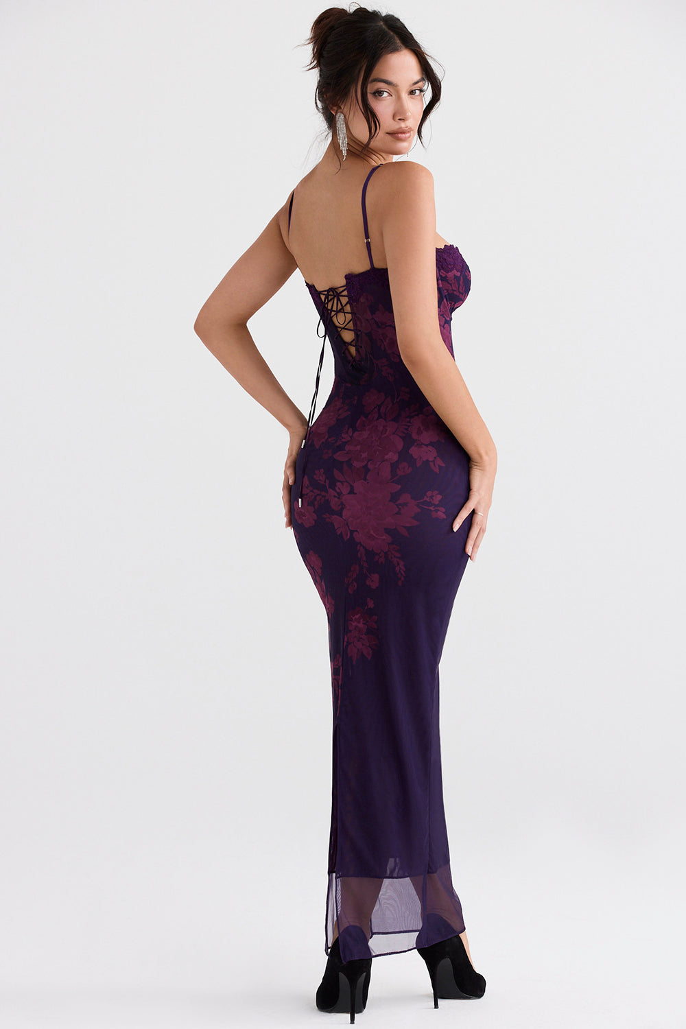 Nina | Robe Longue Bustier Dentelle