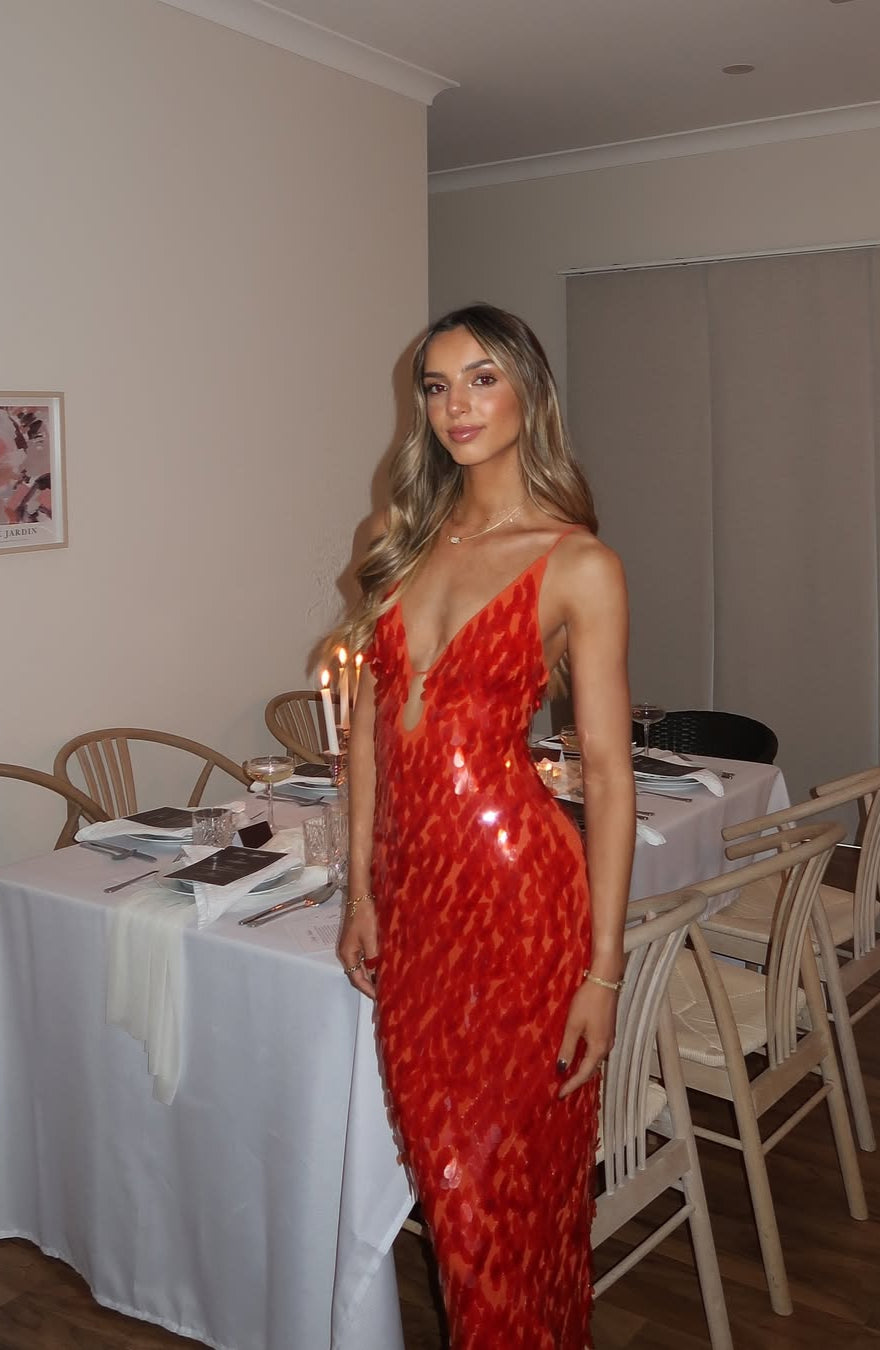 Isla | Robe à Paillettes Dos Nu