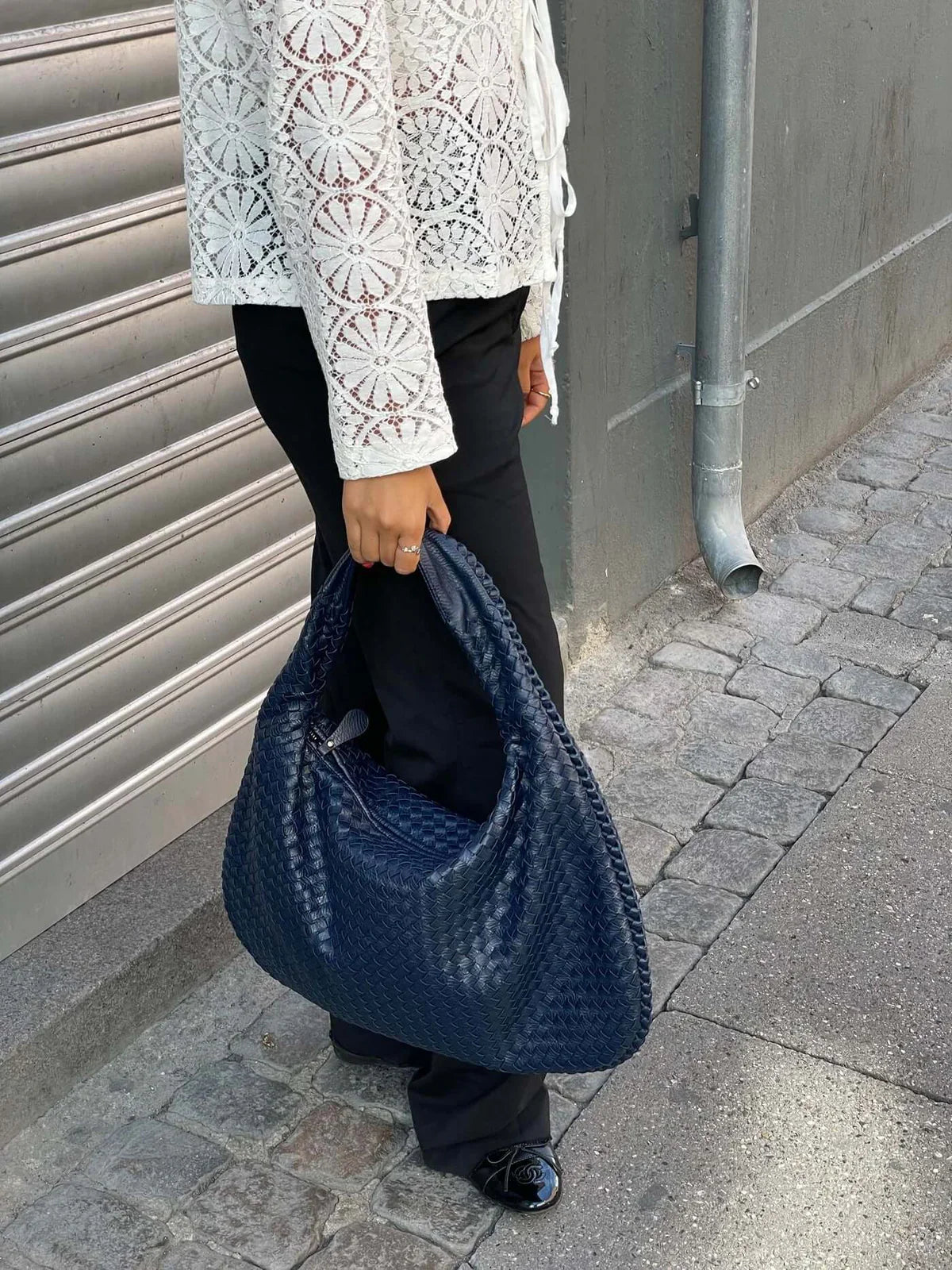 Esmay | Sac Épaule Tressé Souple
