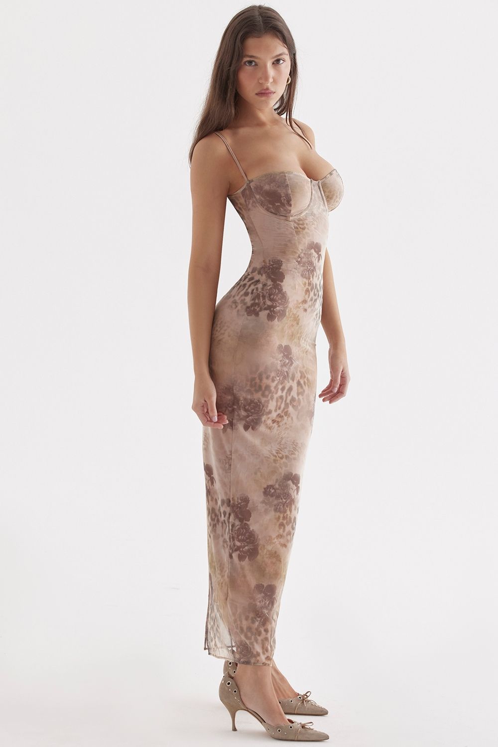 Nina | Robe Longue Bustier Dentelle