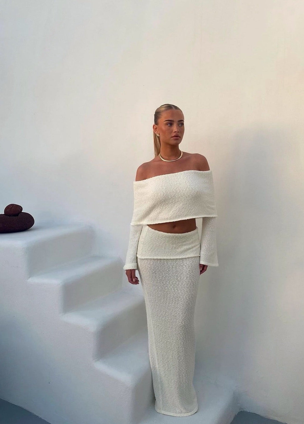 Elina | Ensemble Jupe Taille Haute